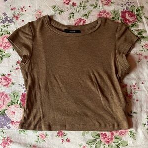 Forever21 Brown Crop Top S